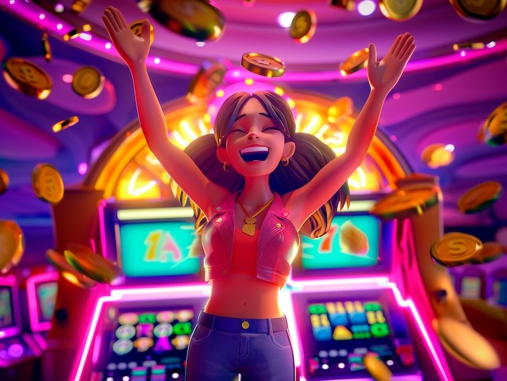 Tampilan permainan slot dengan tema dinamis di atome88